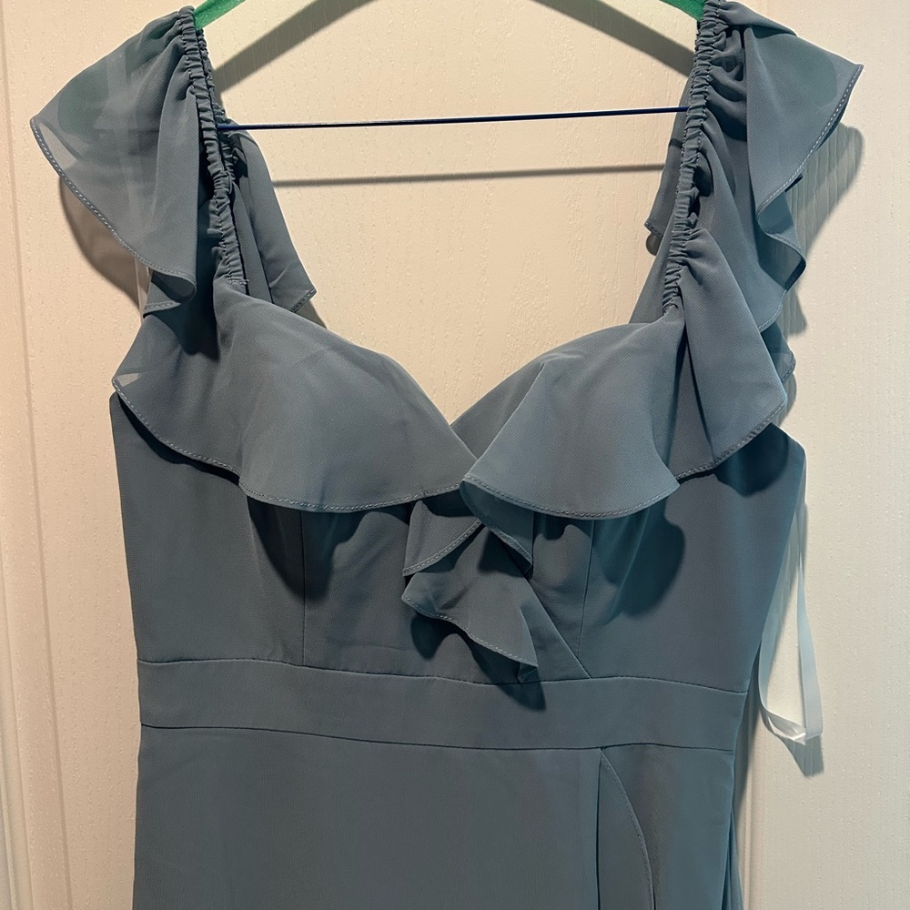 Revelry Scarlet Chiffon French Blue Dress